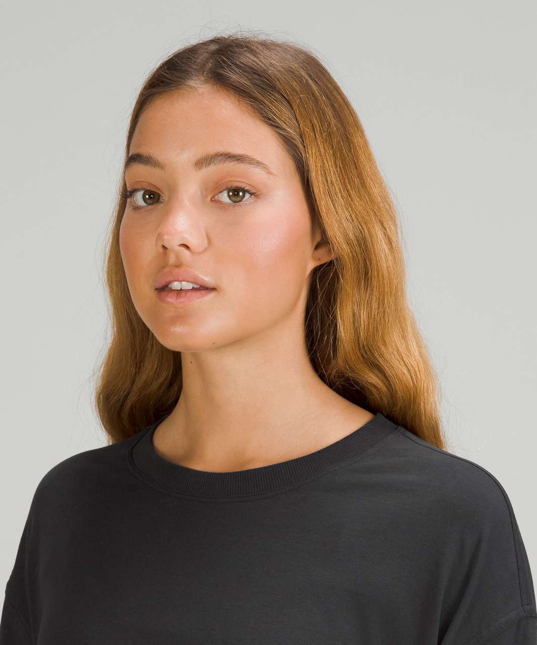 Lululemon La Side Cinch T-shirt In Black Granite