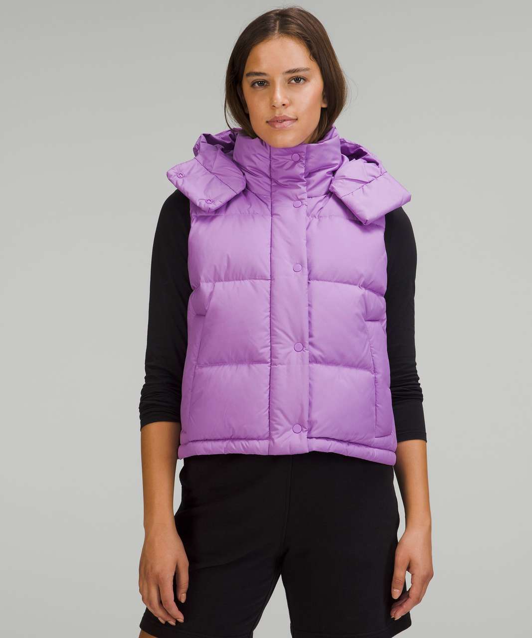 Lululemon Wunder Puff Cropped Vest - Purple Blossom Light