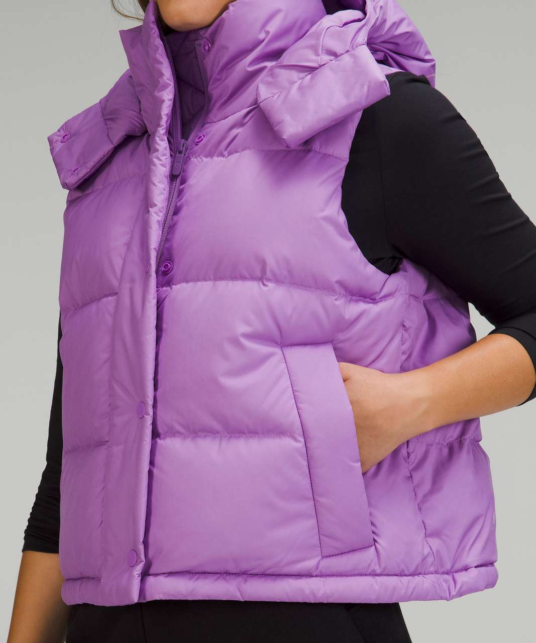 Lululemon Wunder Puff Cropped Vest - Purple Blossom Light