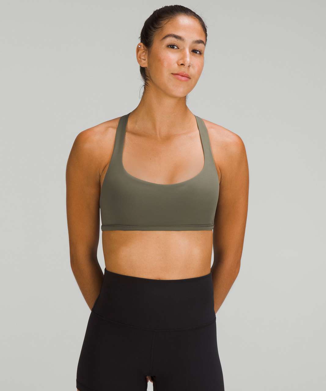 Lululemon Free To Be Bra *Wild NWT Size 14 H3DL Camouflage Green LW2BKCS