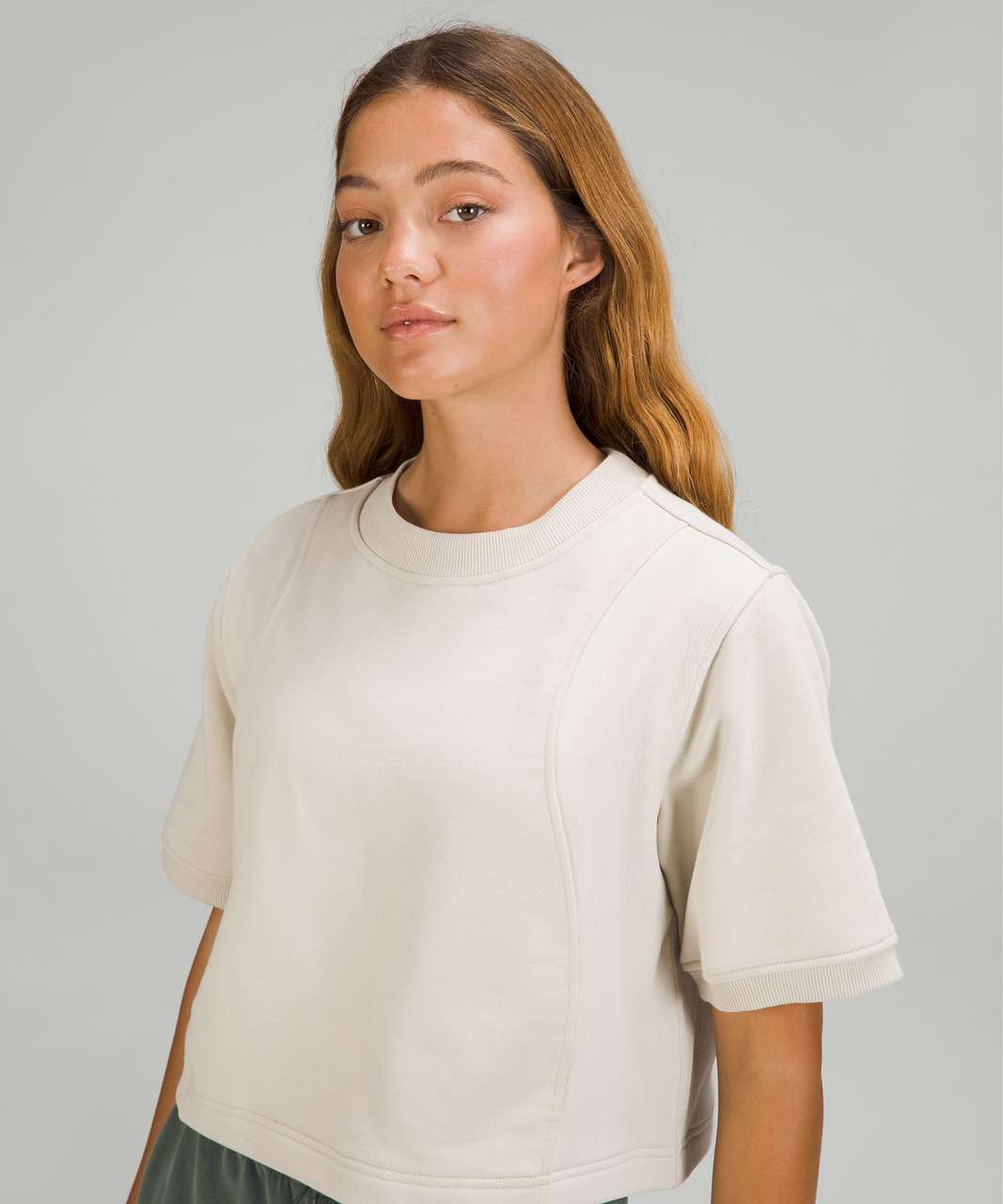 Lululemon Cotton French Terry + Swift T-Shirt - Natural Ivory 