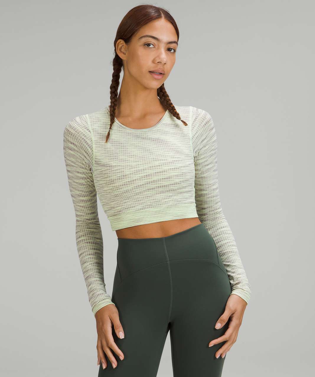 Lululemon Women's Ebb to Street Long Sleeve Shirt Rainforest Green