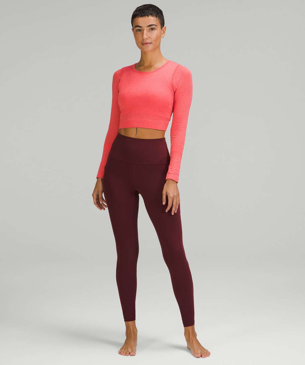 Lululemon Ebb to Street Long Sleeve Shirt - Pale Raspberry - lulu fanatics