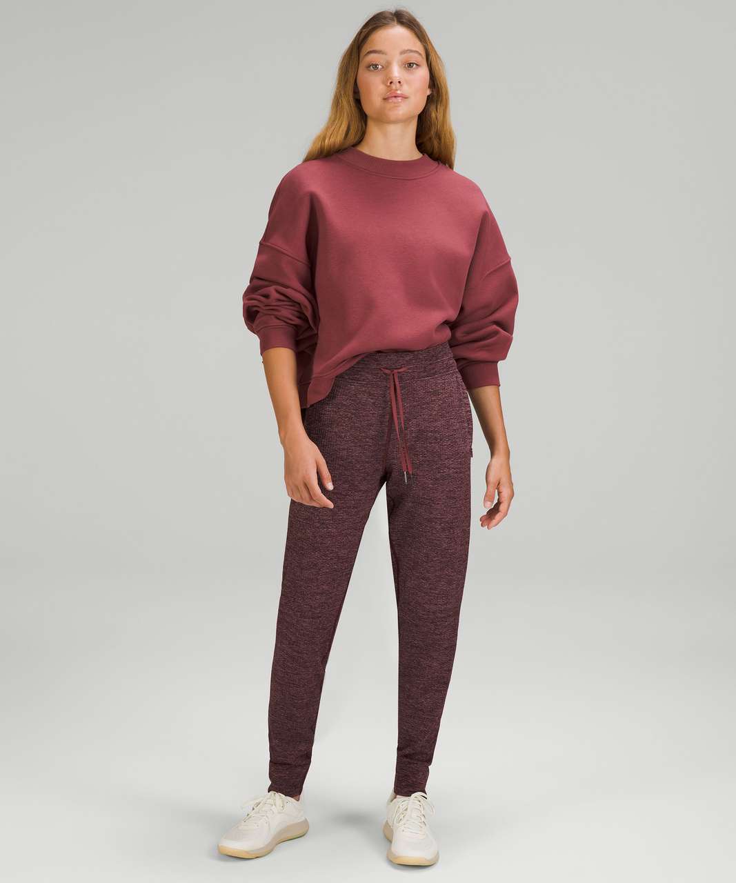 Lululemon Engineered Warmth Jogger - Mulled Wine / Pink Taupe / Black