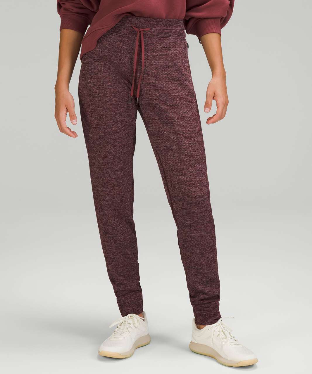 Lululemon Engineered Warmth Jogger - Mulled Wine / Pink Taupe / Black