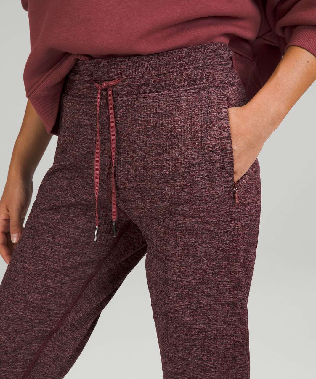 Lululemon Engineered Warmth Jogger - Mulled Wine / Pink Taupe / Black