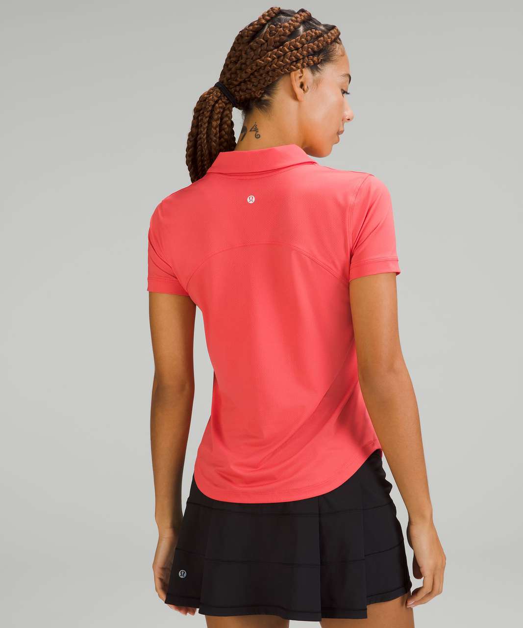 Lululemon Quick-Drying Short Sleeve Polo Shirt - Pale Raspberry