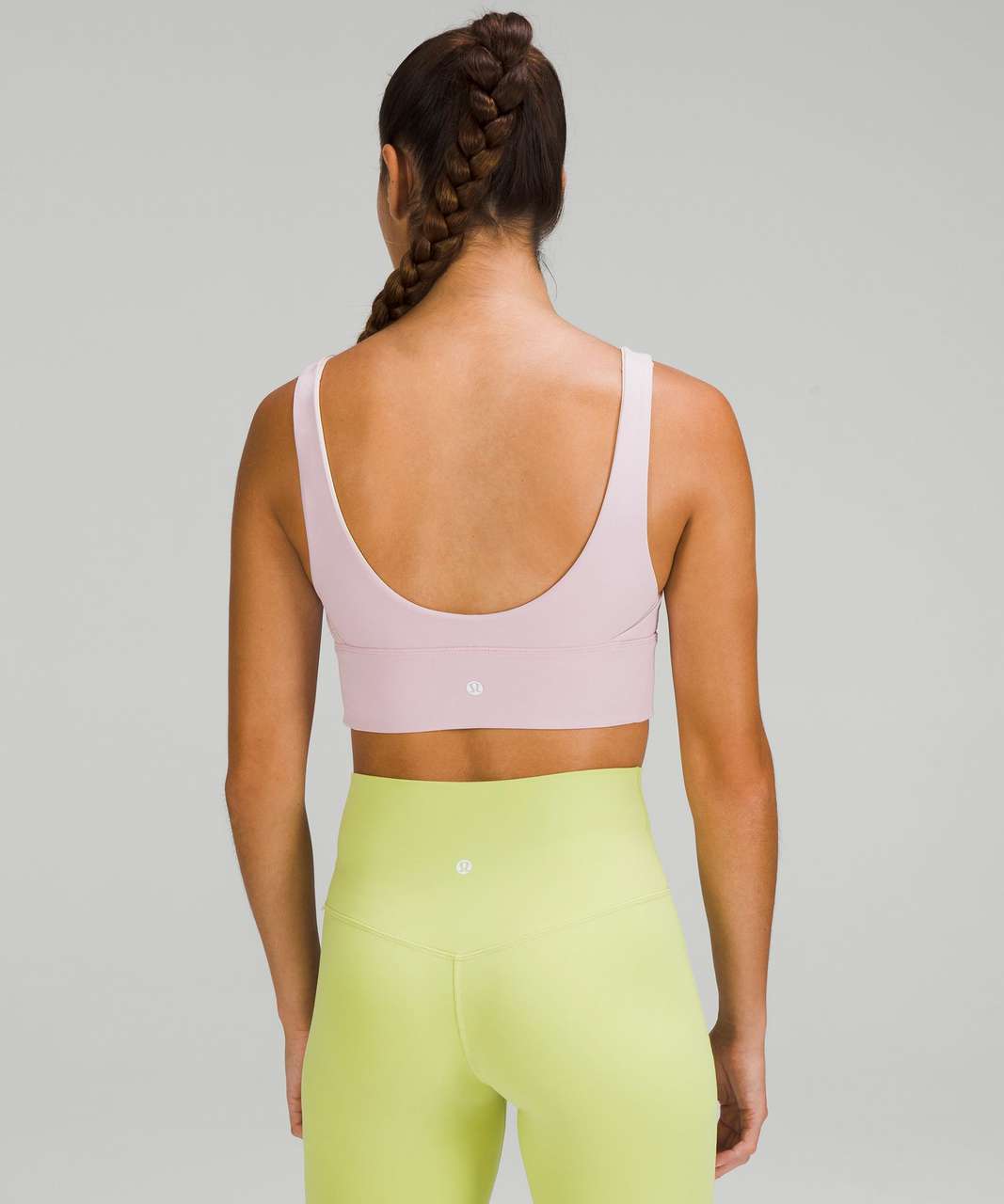 Lexi is wearing, 1) “lululemon Align Reversible Bra Light Support