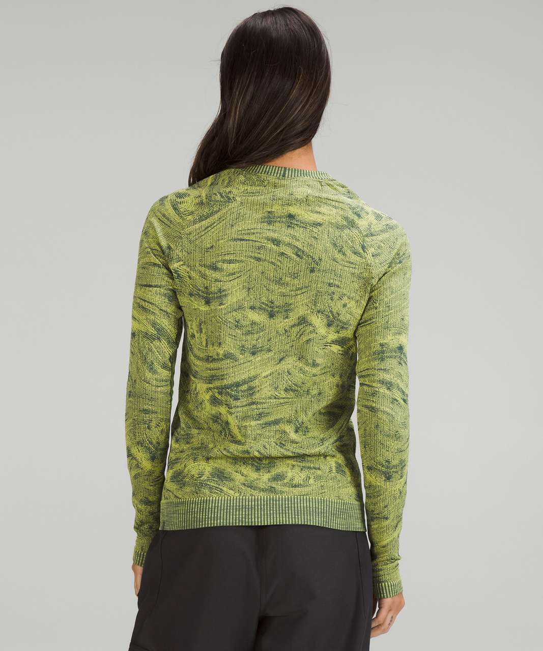 Lululemon Rest Less Pullover - Stratum Overlay Smoked Spruce / Wasabi