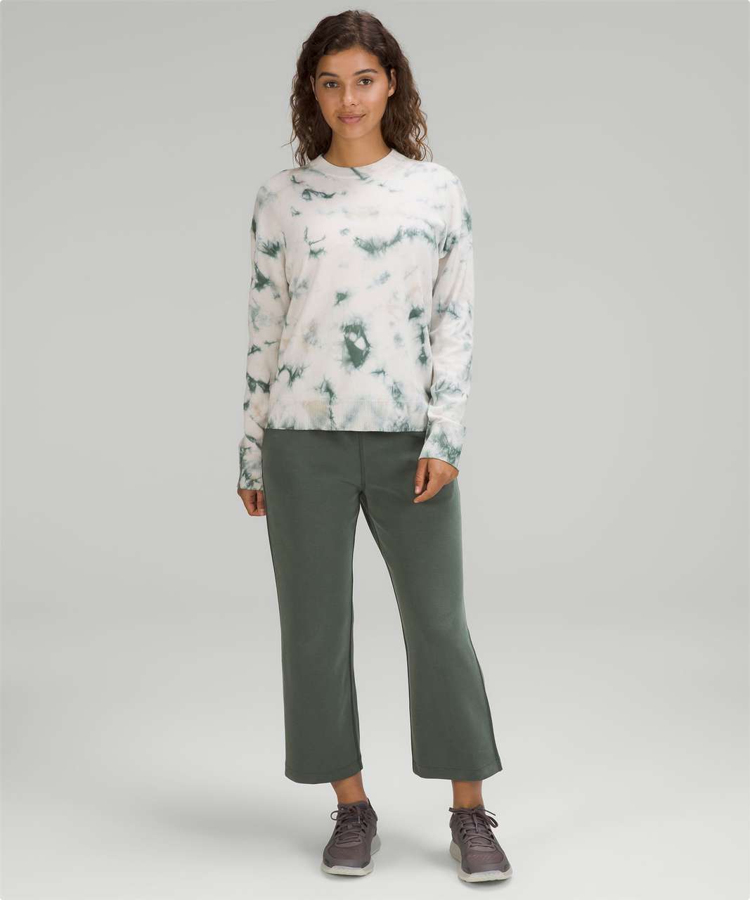 Lululemon Tie Dye Crewneck Sweater - Green Multi