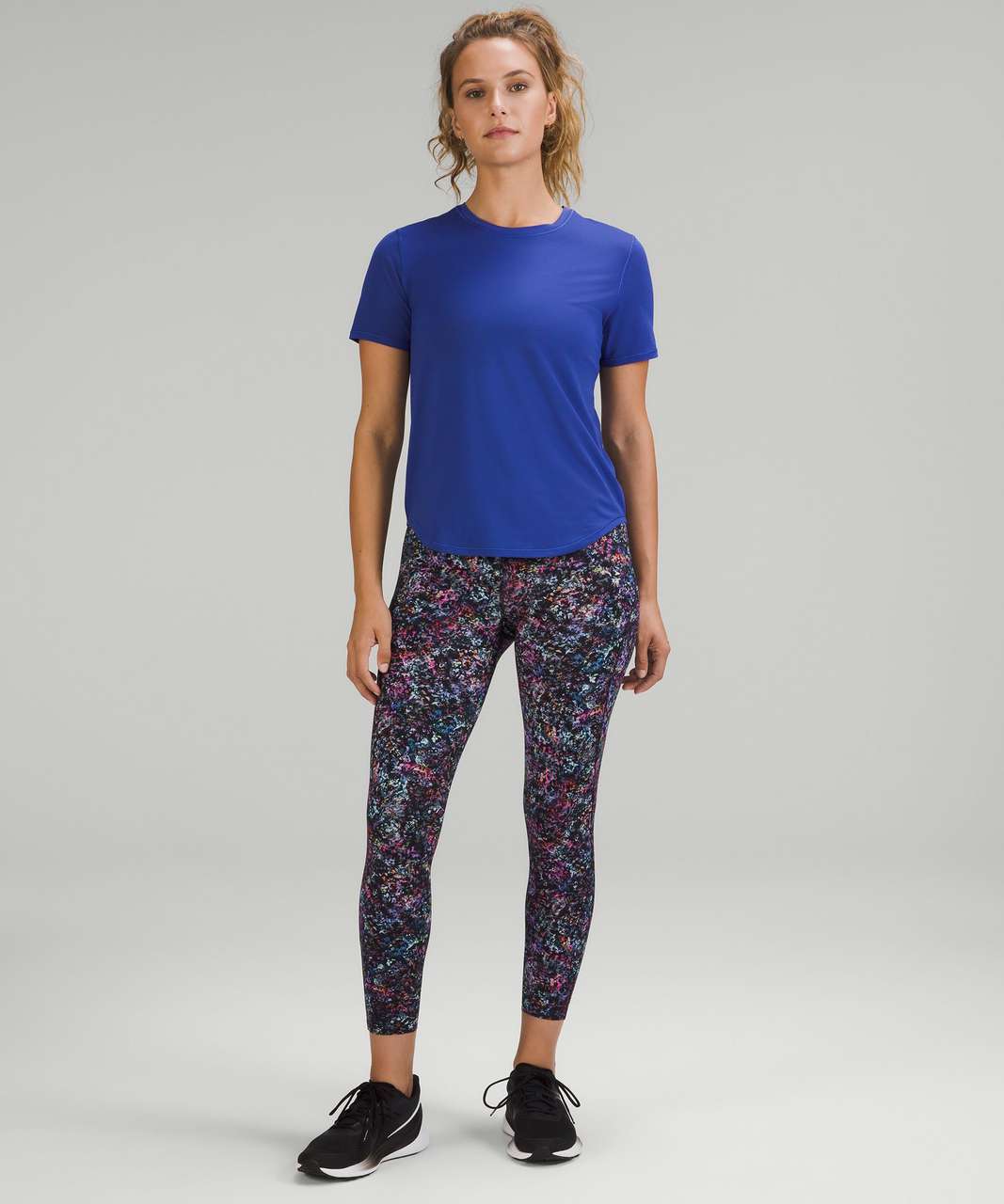 Lululemon Base Pace High-Rise Tight 25 - Intertwined Camo Deep Coal Multi  - lulu fanatics