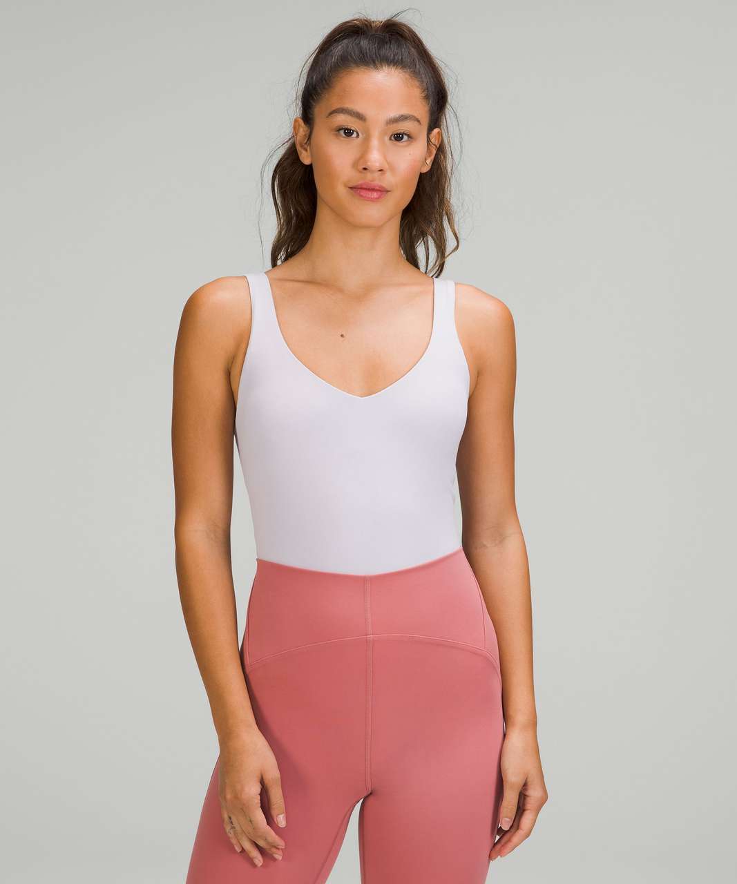 NWT Lululemon Align Bodysuit ~size:4~Lavender Dew ~High Neck Bra