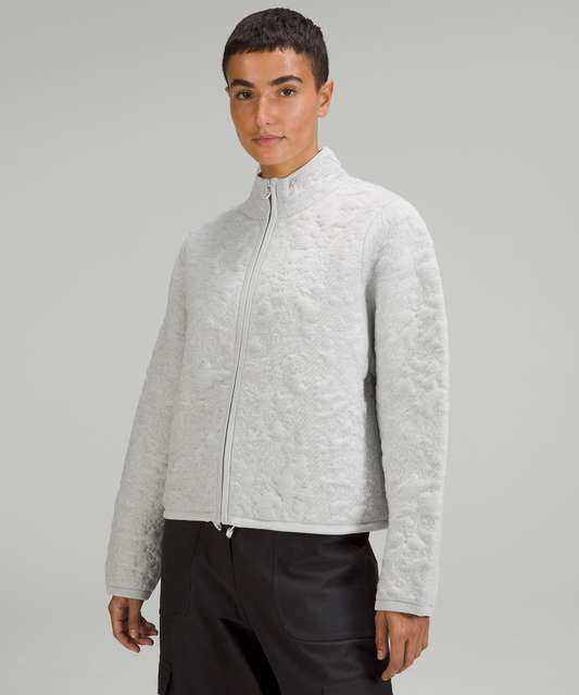 Lululemon Jacquard Multi-Texture Sweater Jacket - Heathered Vapor
