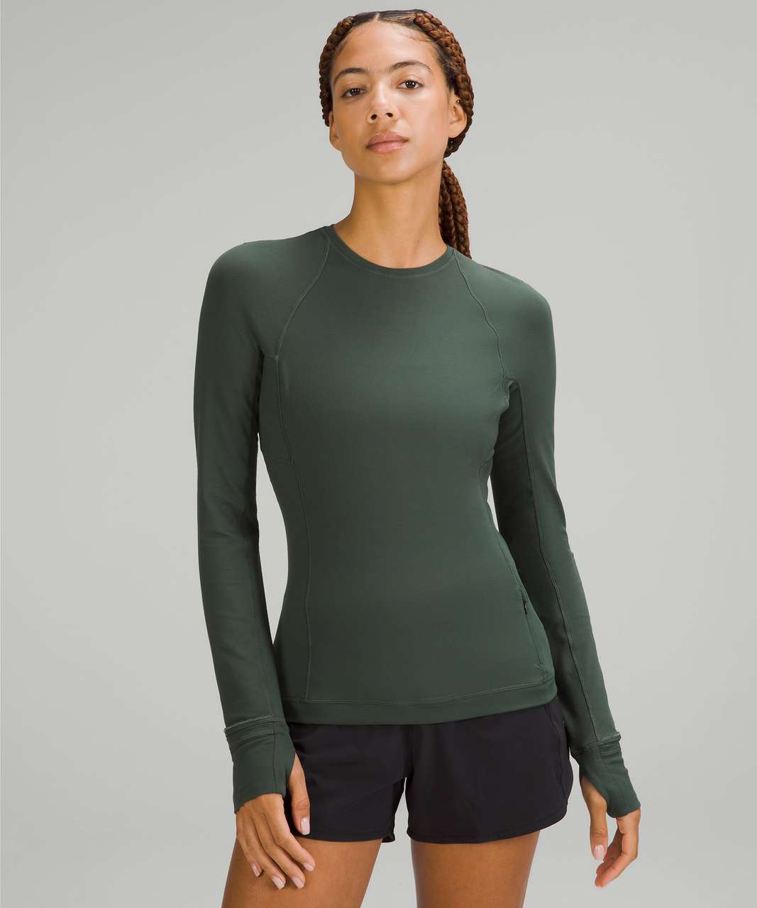 Lululemon Its Rulu Run Long Sleeve Shirt - Smoked Spruce - lulu fanatics