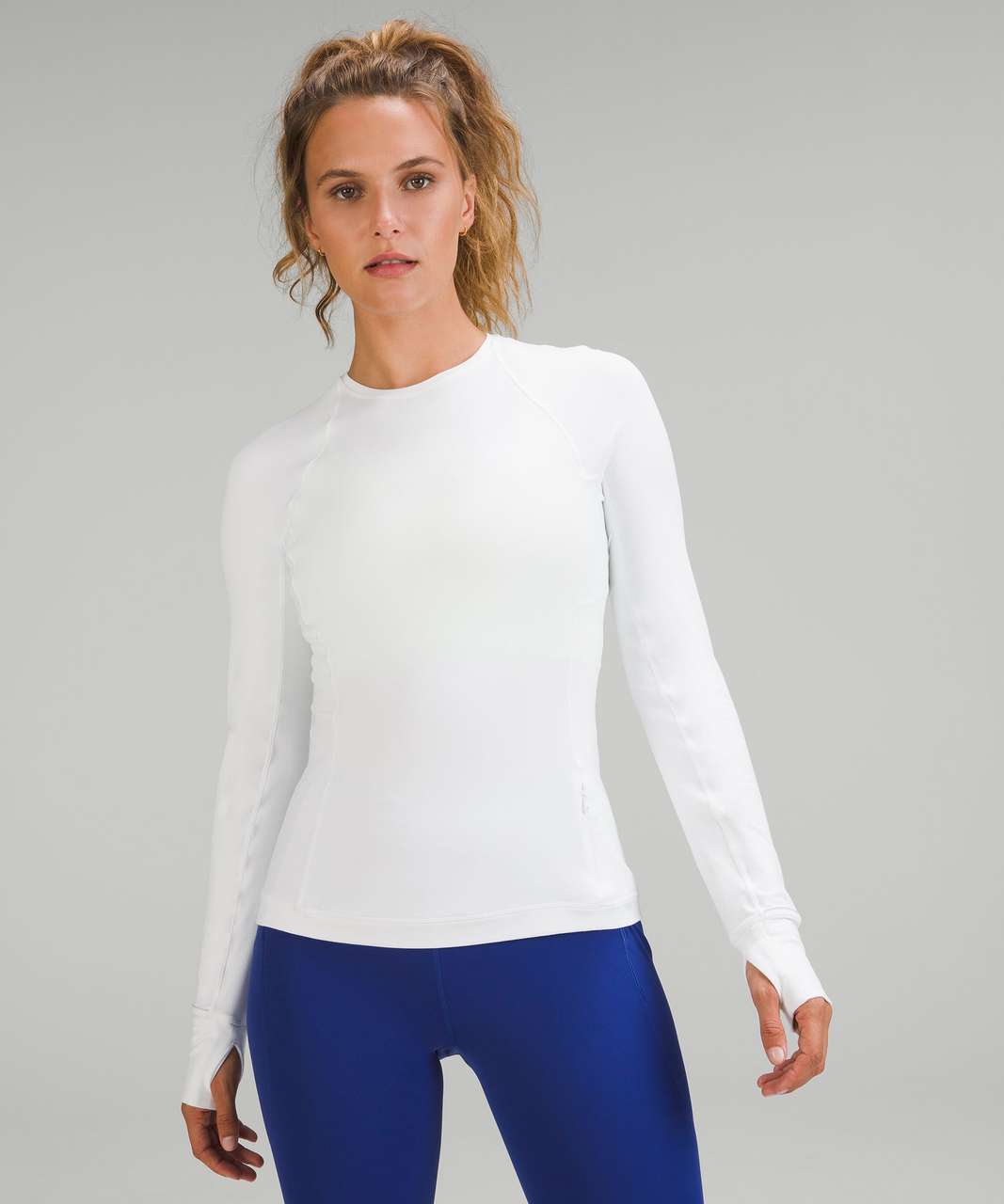 Lululemon Nulu Relaxed-Fit Yoga Long Sleeve Shirt - White Opal