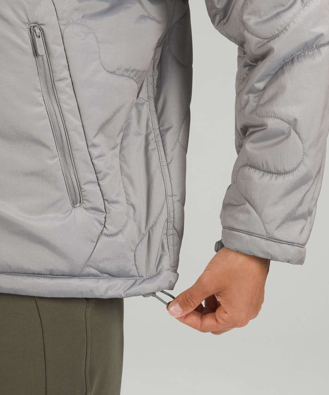 Lululemon Insulated Quilted Pullover Jacket - Heathered Gull Grey