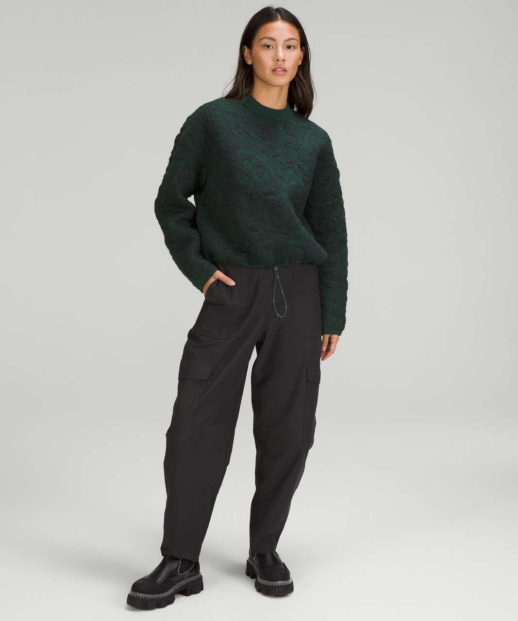 Lululemon Multi-Texture Crew Neck Sweater Sweatshirt