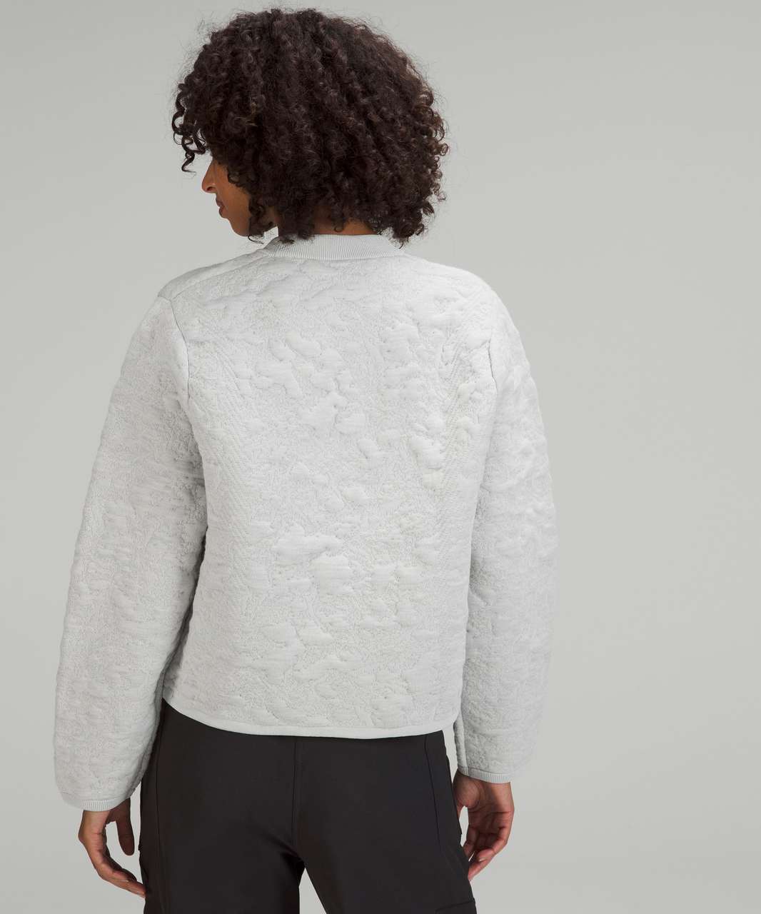 Jacquard Multi-Texture Crewneck Sweater