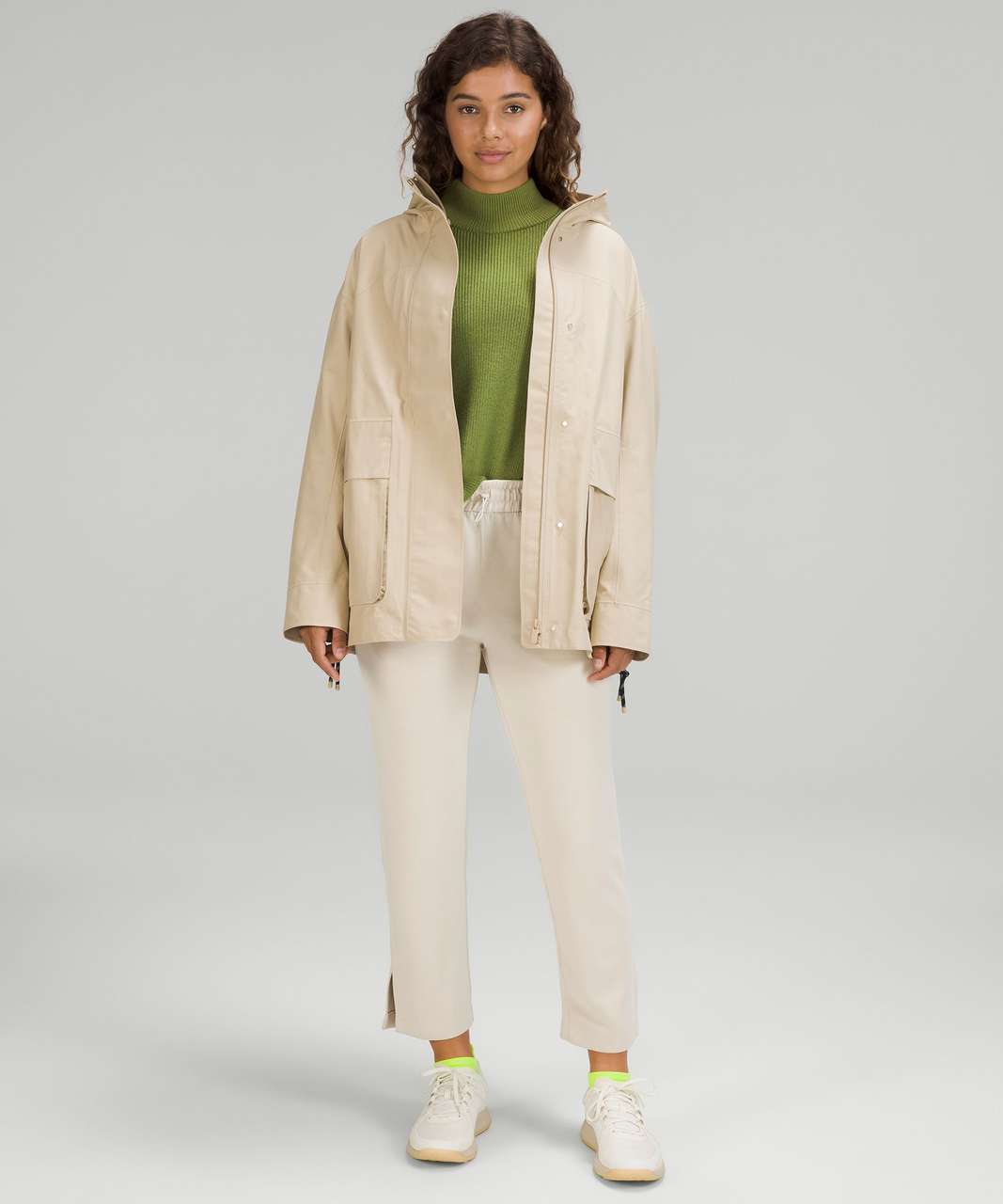 Lululemon Oversized Hooded Rain Jacket - Trench - lulu fanatics