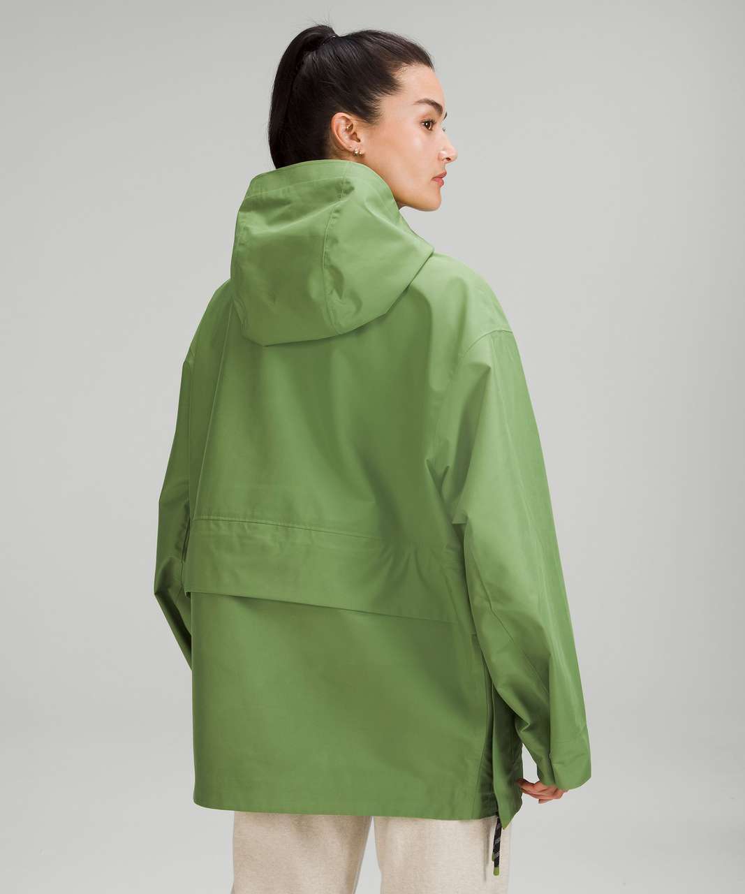 Lululemon Oversized Hooded Rain Jacket - Green Foliage - lulu fanatics