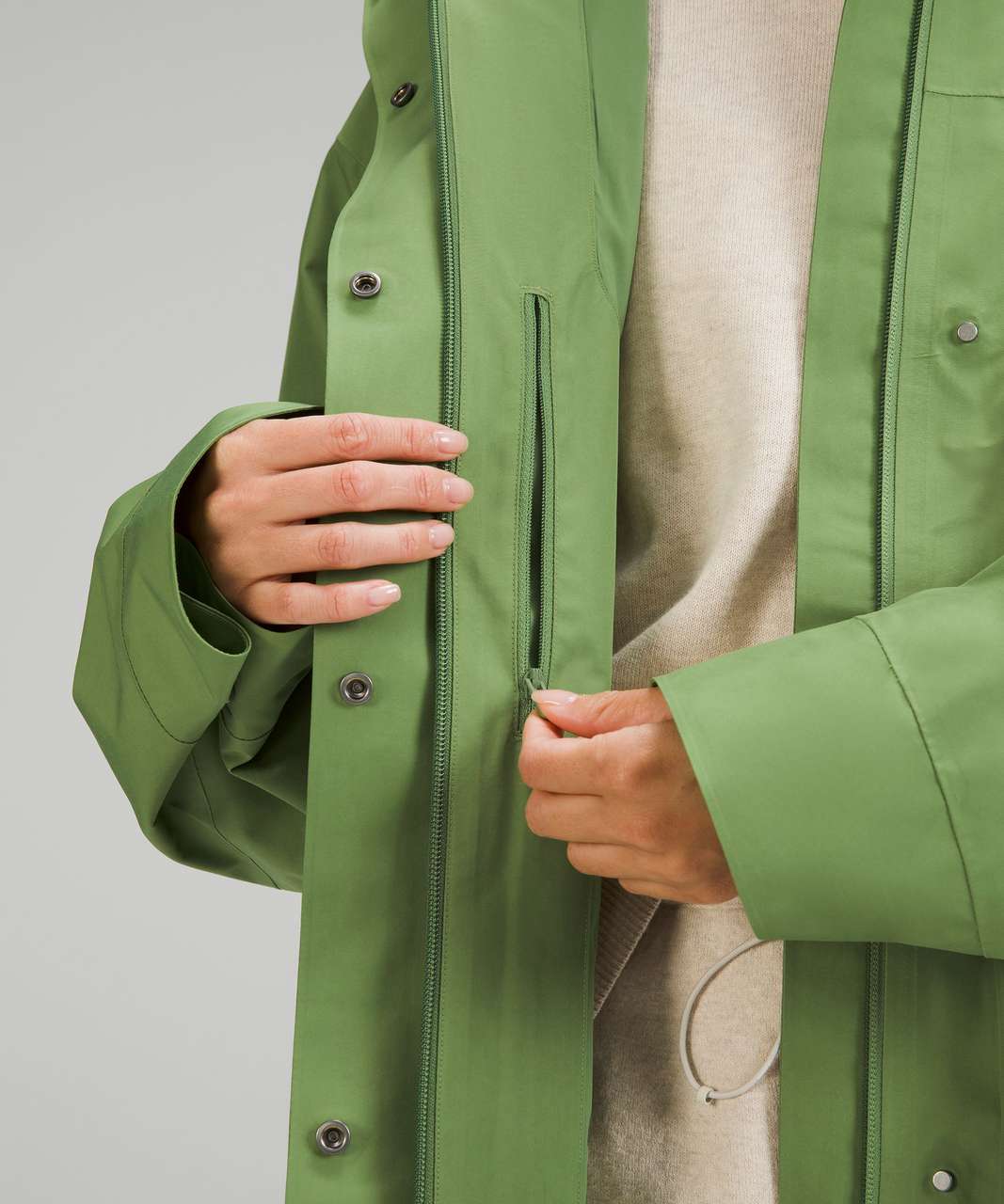 Lululemon Oversized Hooded Rain Jacket - Green Foliage