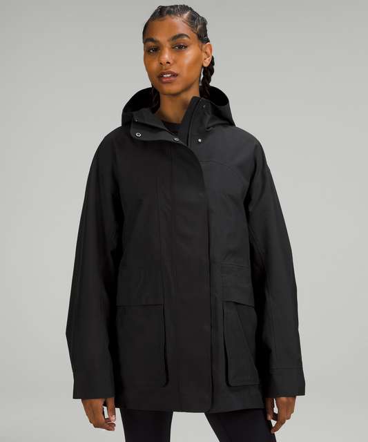 Lululemon Oversized Hooded Rain Jacket - Trench - lulu fanatics