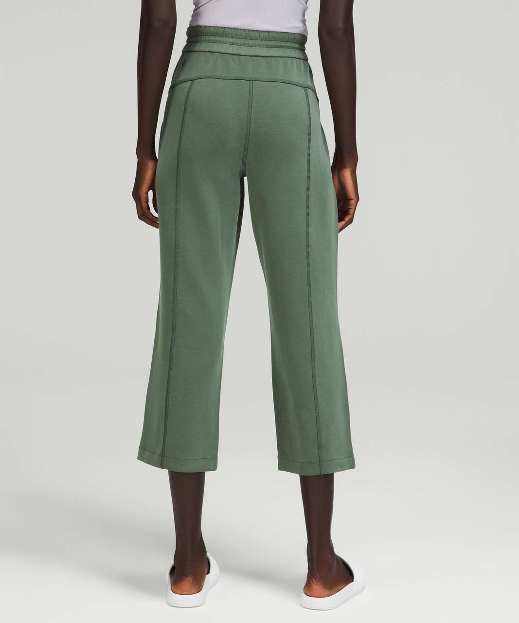 Lululemon Brushed Softstreme Ribbed High-Rise Jogger - Green Jasper - lulu  fanatics