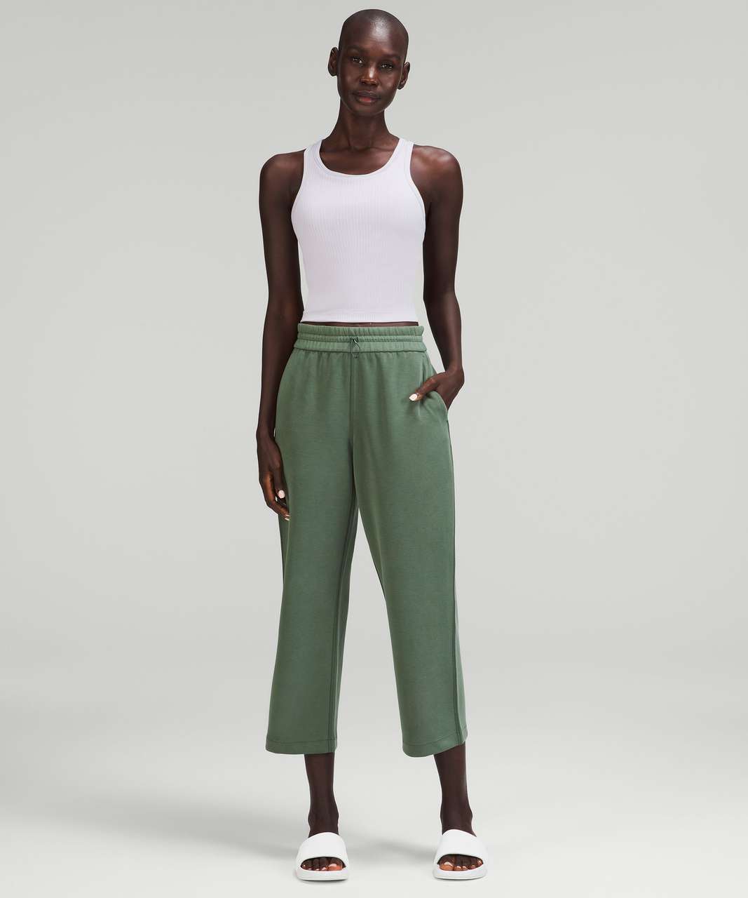 Lululemon Softstreme High-Rise Straight Leg Crop - Smoked Spruce