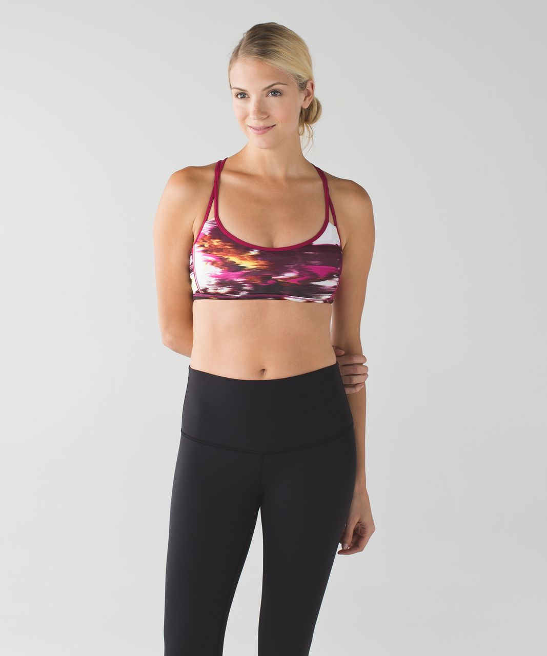 Lululemon Lighten Up Bra - Pigment Wind Berry Rumble Multi / Berry Rumble