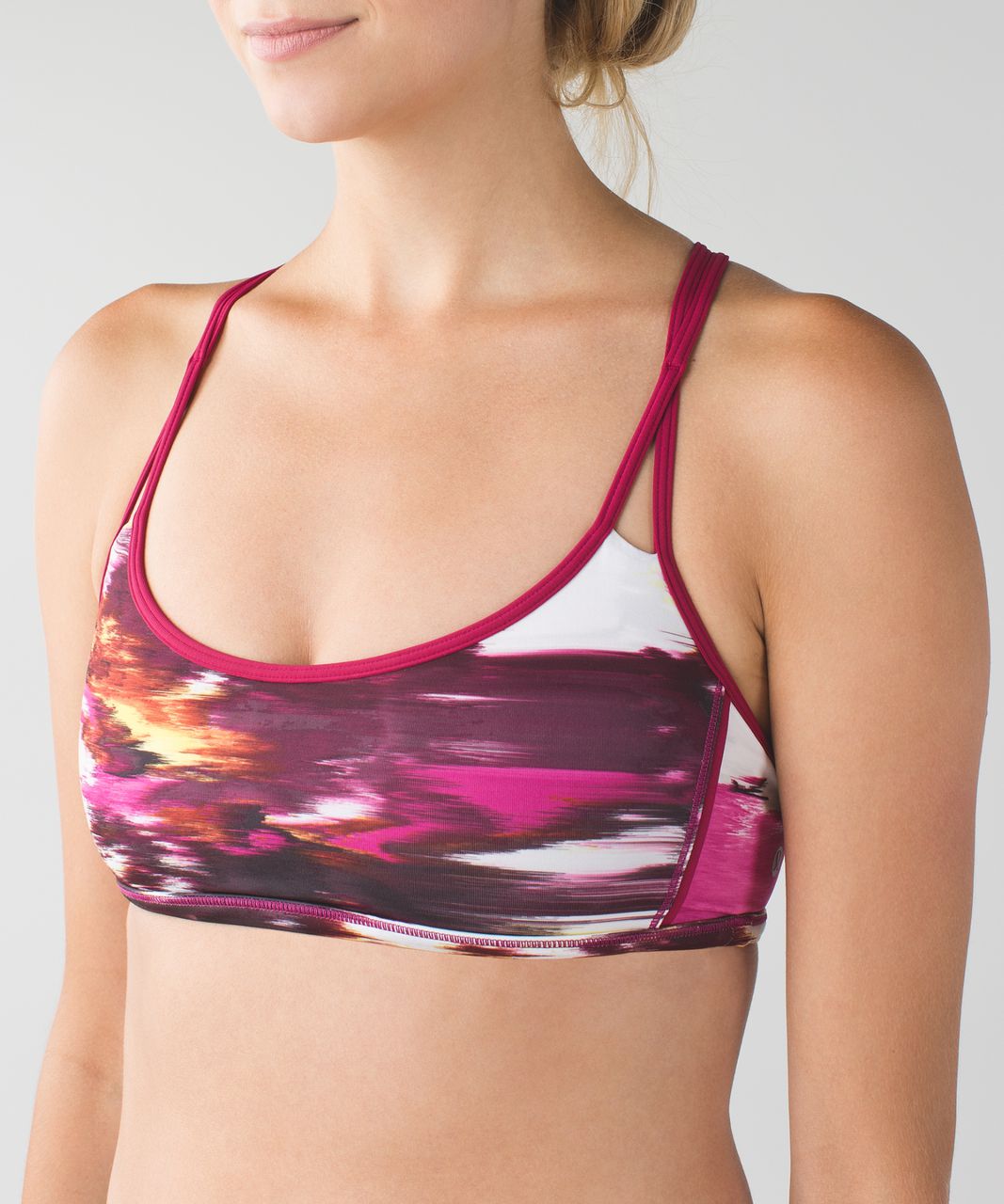 Lululemon Lighten Up Bra - Pigment Wind Berry Rumble Multi / Berry Rumble