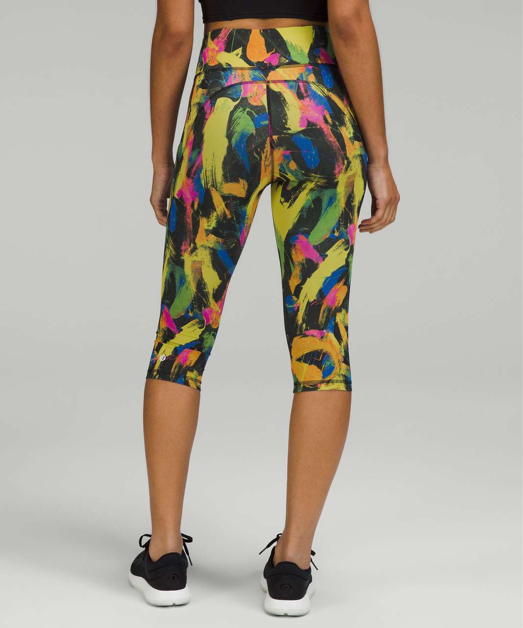 Lululemon Invigorate High-Rise Crop 17 - Undertone Black Multi