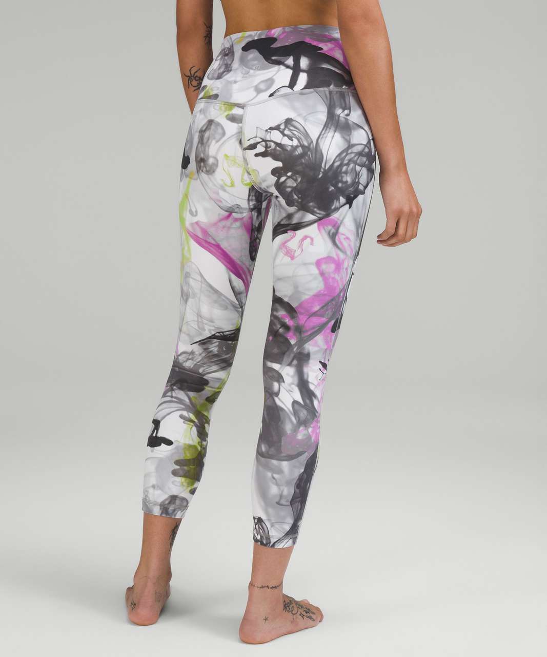 LULULEMON ATHLETICA MULTICOLOUR Leggings UK 10 (US 6) Retro Style Yoga Pants  £48.00 - PicClick UK