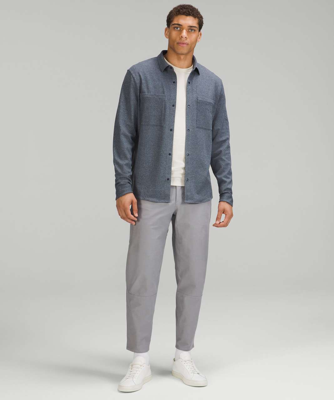 Lululemon Soft Knit Overshirt - Heathered True Navy