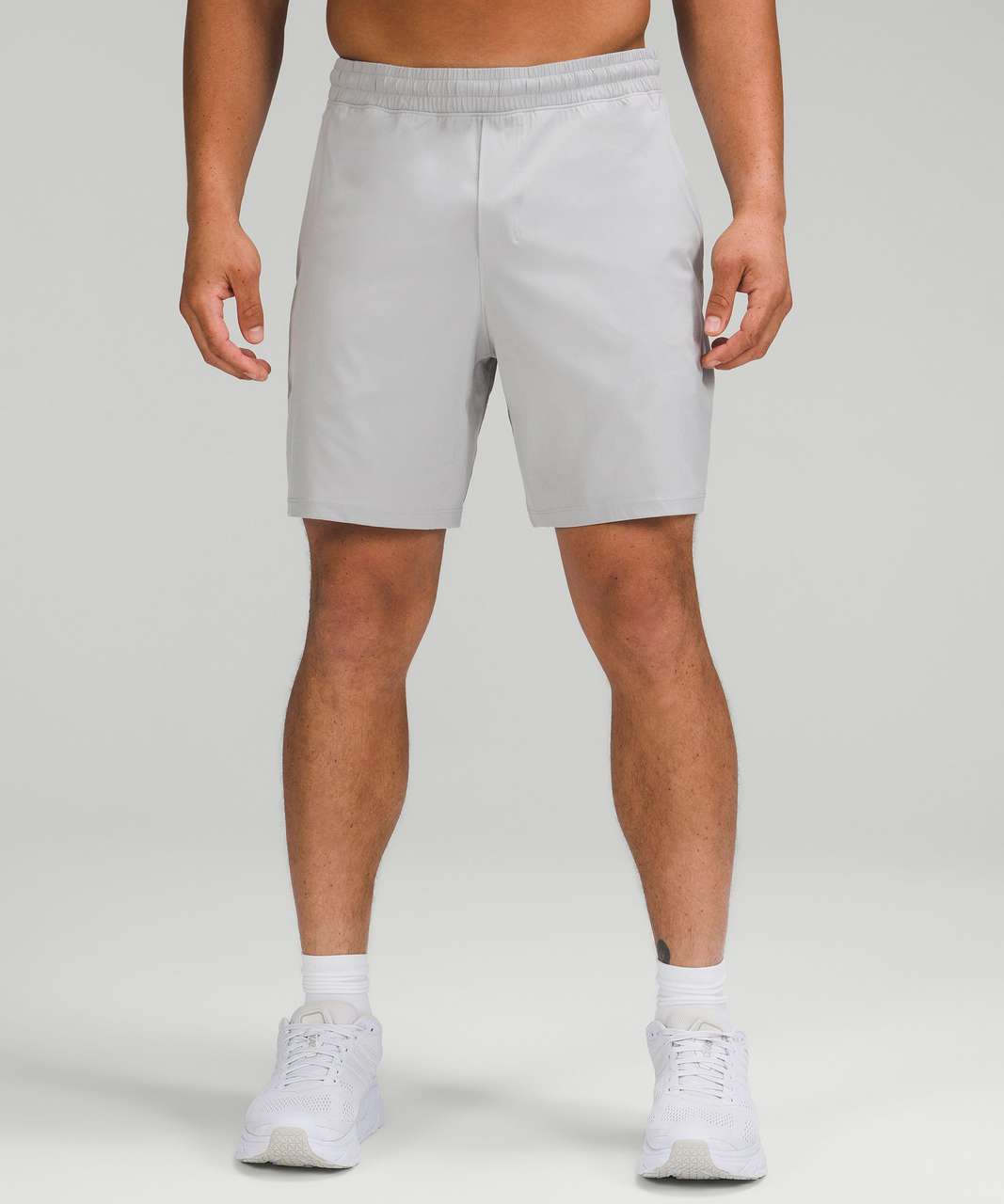 LULULEMON Men's Pace Breaker Short (White (7 Lined), XL, x_l) at