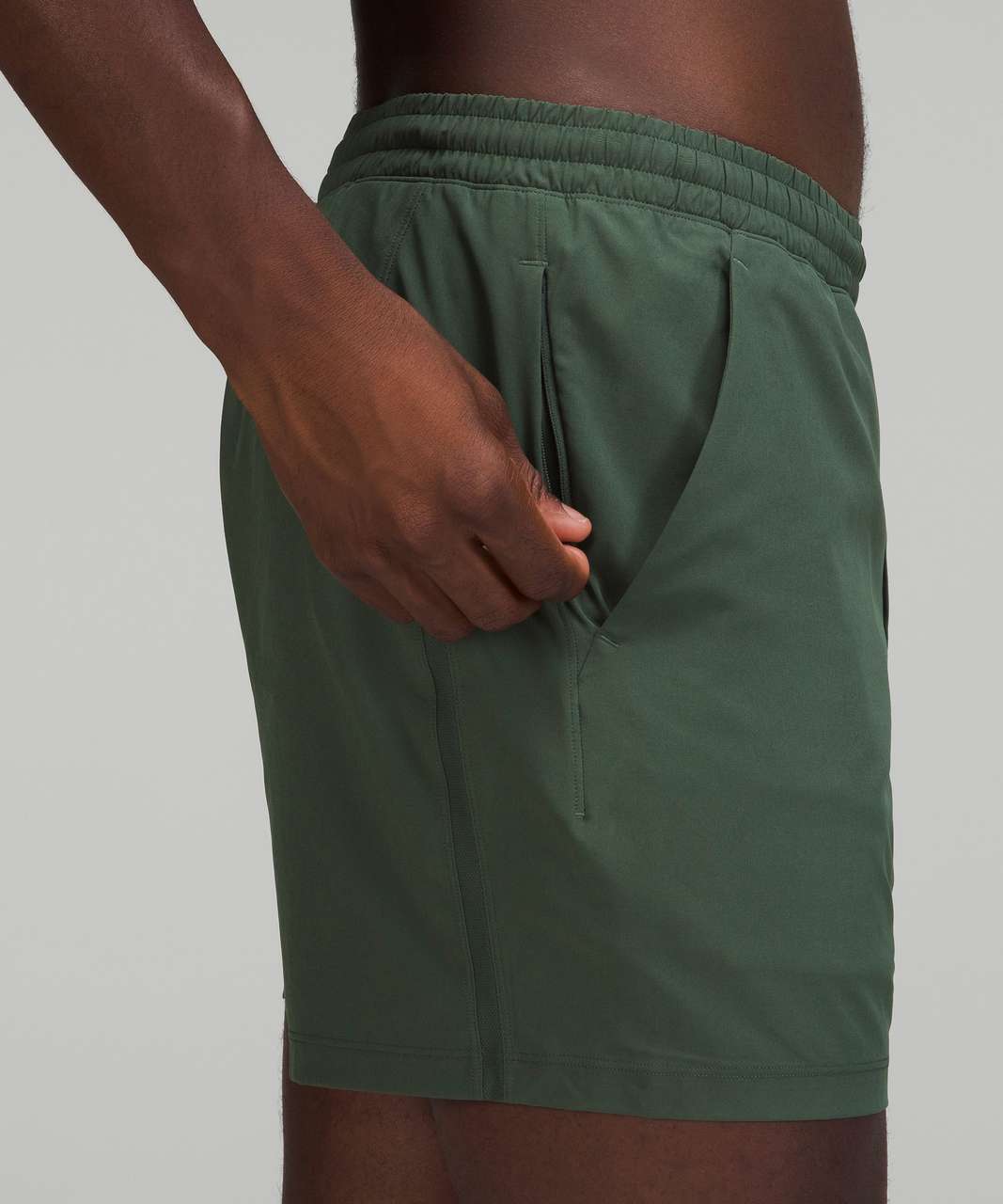 Lululemon Pace Breaker Linerless Short 5" - Smoked Spruce