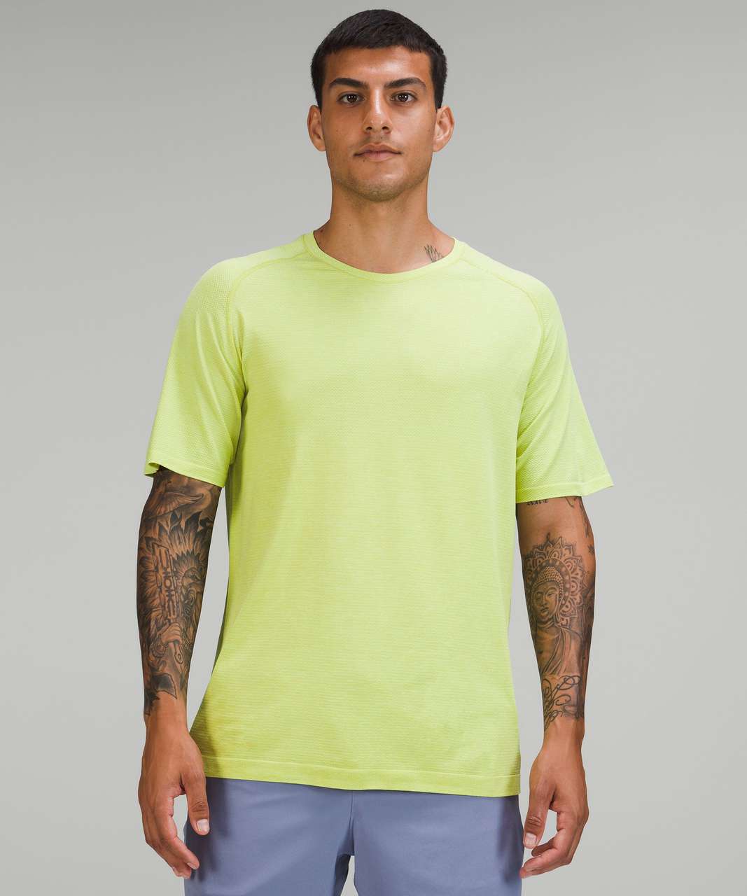 Lululemon Metal Vent Tech Short Sleeve Shirt 2.0 - Faded Zap / Wasabi ...