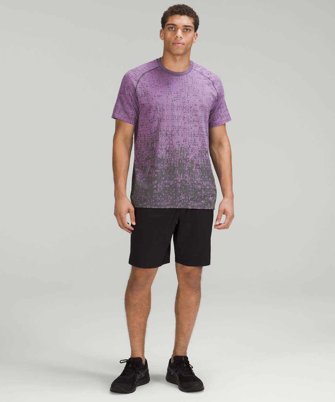 Lululemon Metal Vent Tech Short Sleeve Shirt 2.0 - Cube Calibrate Purple  Blossom Light / Smoked Spruce - lulu fanatics