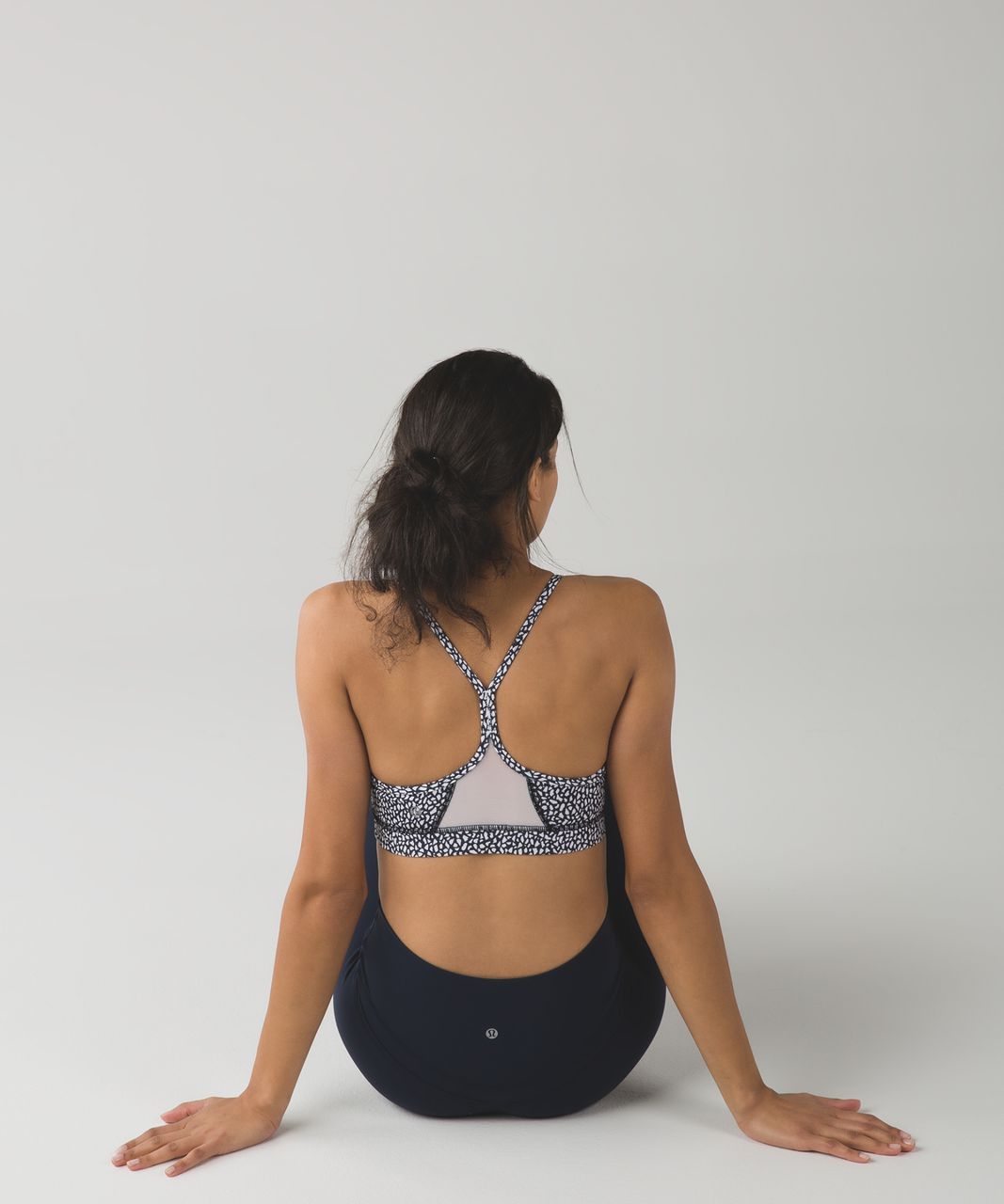 Lululemon Flow Y Bra IV - Miss Mosaic Black - lulu fanatics