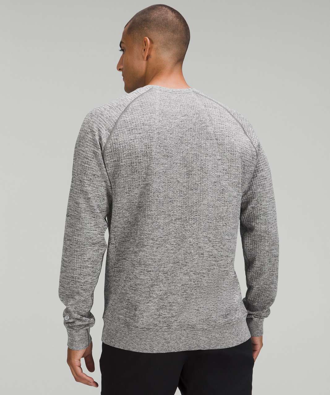 Lululemon Engineered Warmth Long Sleeve Crew - Vapor / Gull Grey / Black