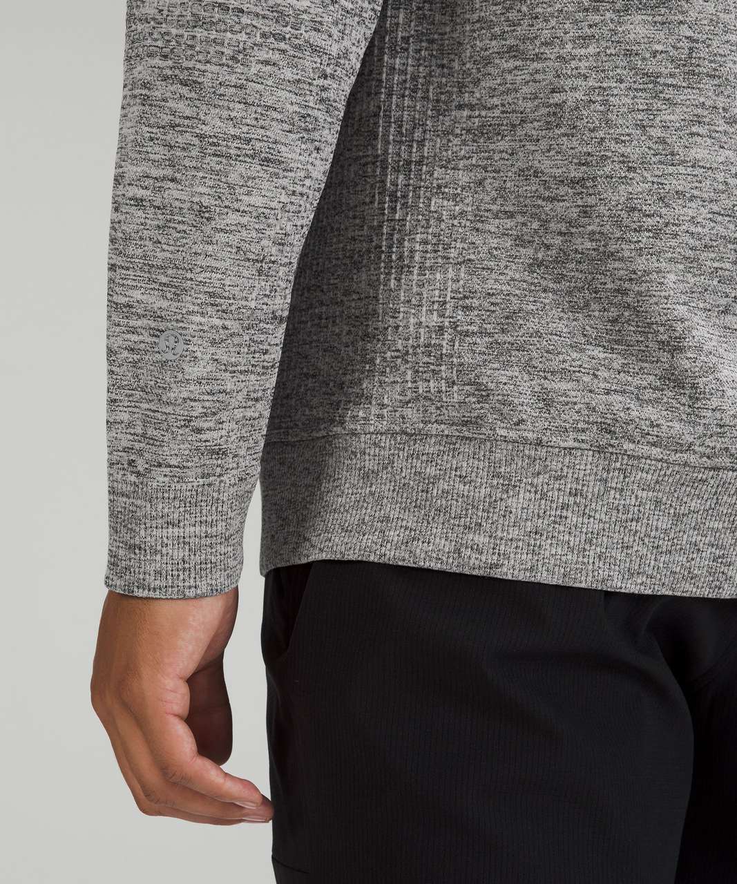 Lululemon Engineered Warmth Long Sleeve Crew - Vapor / Gull Grey / Black