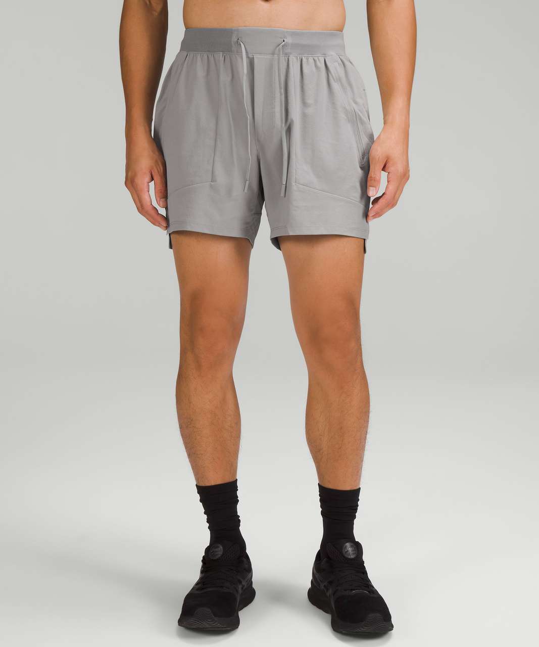 Lululemon License to Train Linerless Short 5 - Gull Grey - lulu fanatics