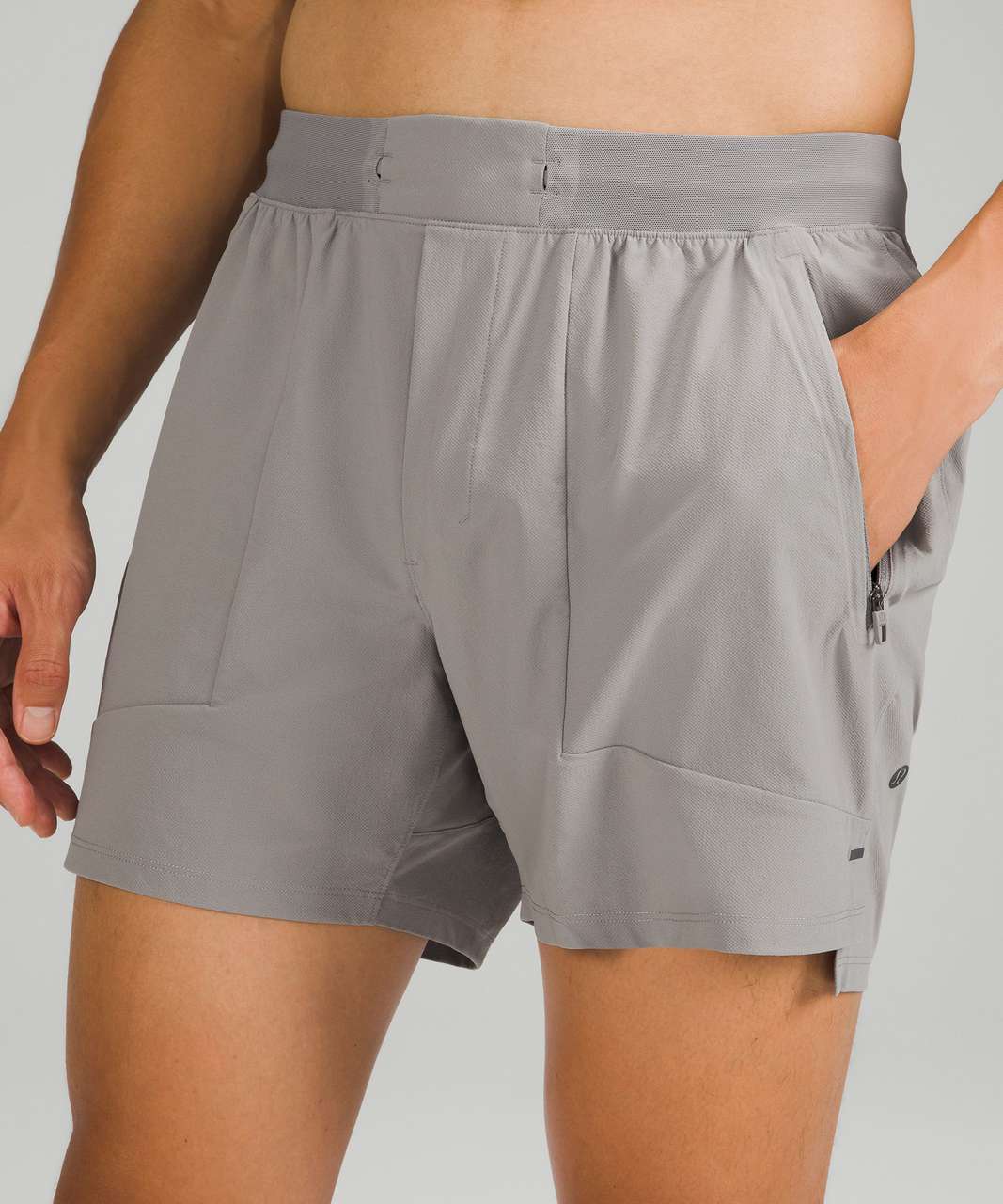 Lululemon License to Train Linerless Short 5 - Gull Grey - lulu fanatics