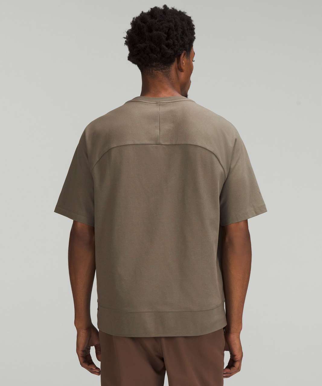 Lululemon Heavyweight Crepe Short Sleeve Shirt - Carob Brown - lulu fanatics