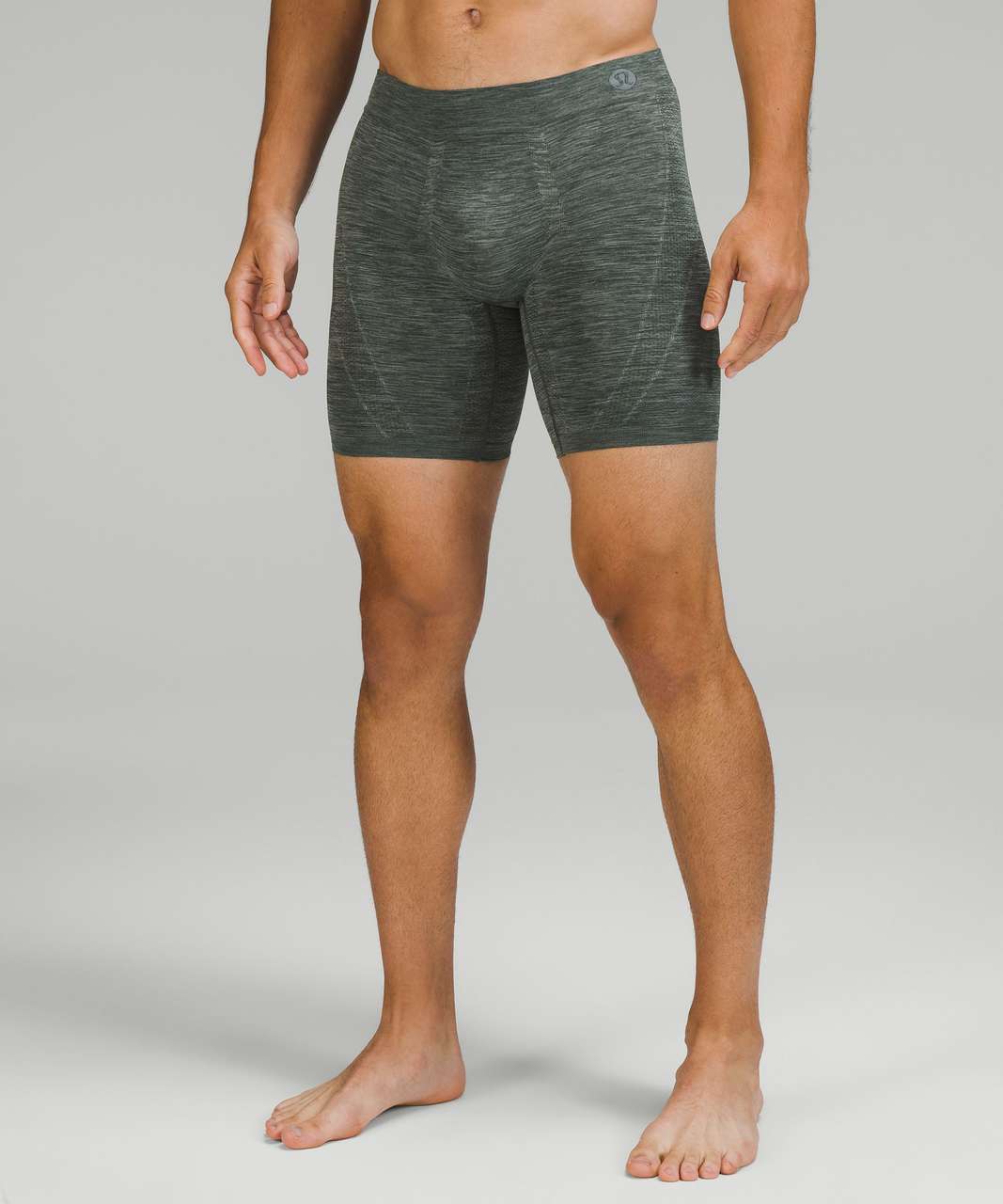 Lululemon Rapid Vent Tech Boxer 7" - Heathered Smoked Spruce