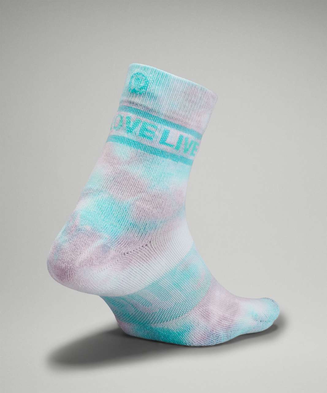 Lululemon Daily Stride Mid-Crew Sock *Tie Dye lululemon - Pink Peony / Electric Turquoise