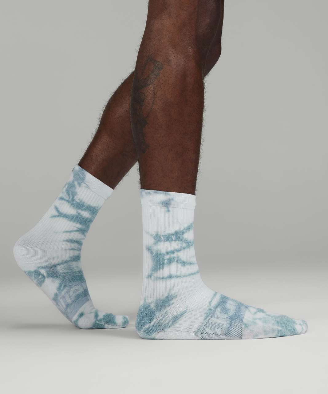 Lululemon Daily Stride Crew Sock *Tie Dye lululemon - Tidewater Teal / Neo Mint