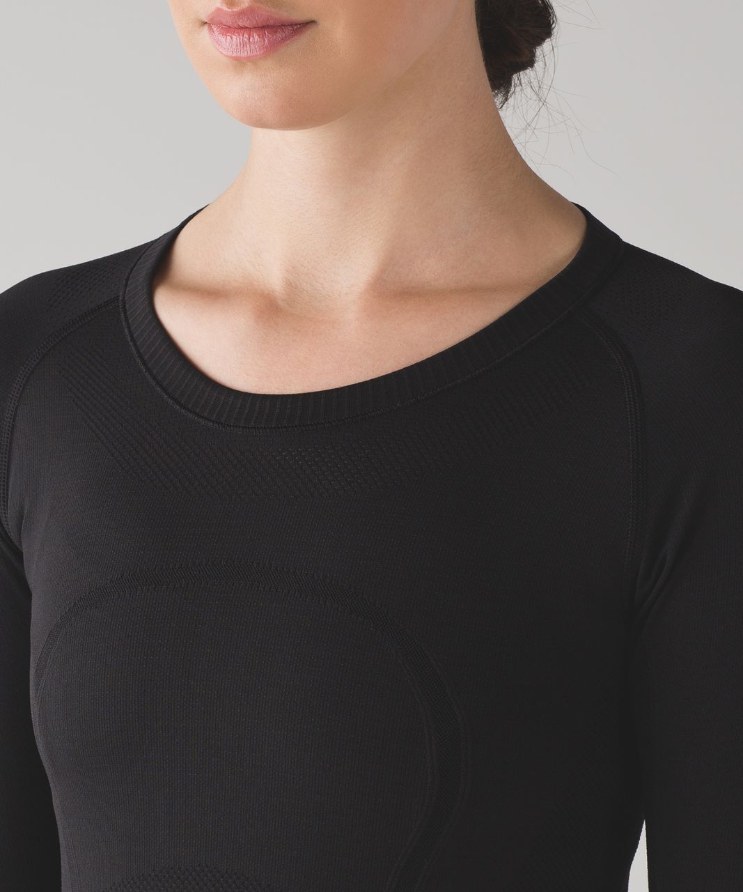 Lululemon Swiftly Tech Long Sleeve Crew - White / Black