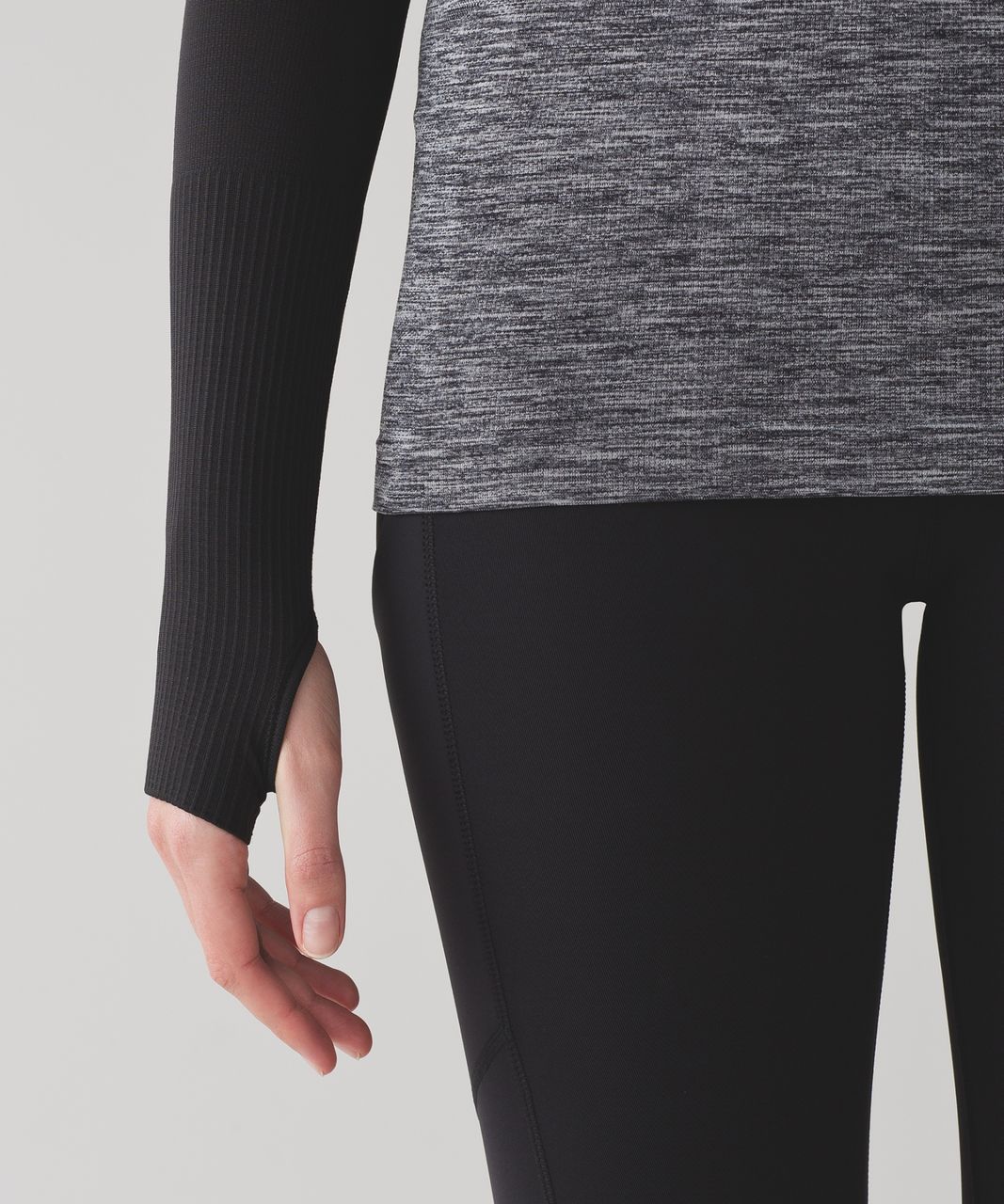 Lululemon Swiftly Tech Long Sleeve Crew - White / Black