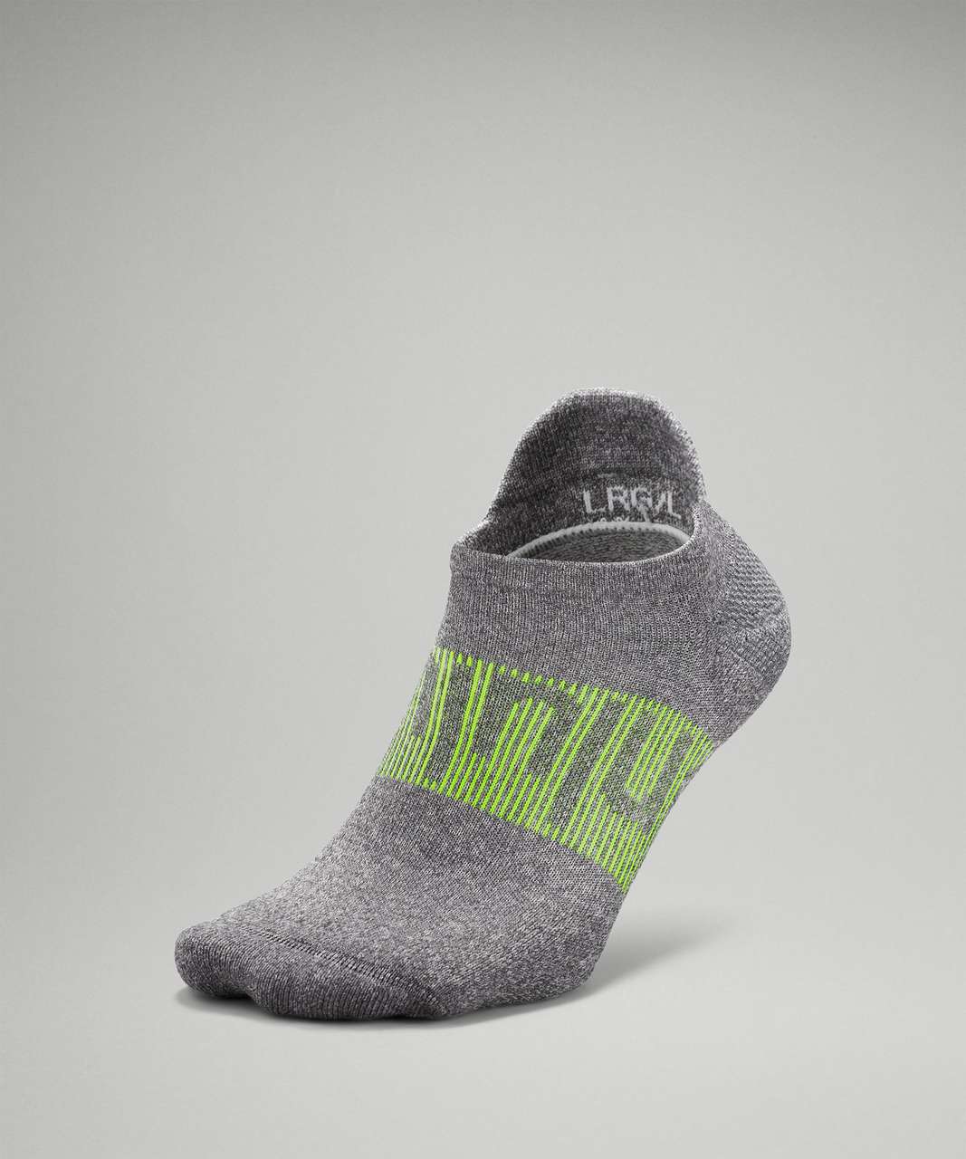 Lululemon Power Stride Tab Sock *Anti-stink - Heather Grey / Highlight  Yellow - lulu fanatics