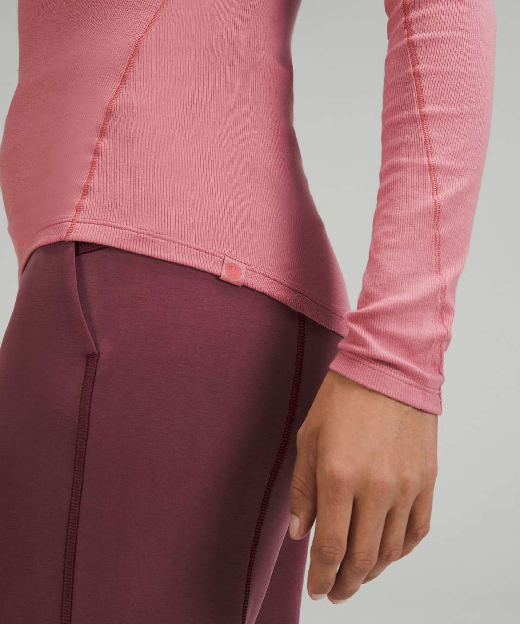 Lululemon Hold Tight Long Sleeve Shirt - Brier Rose - lulu fanatics